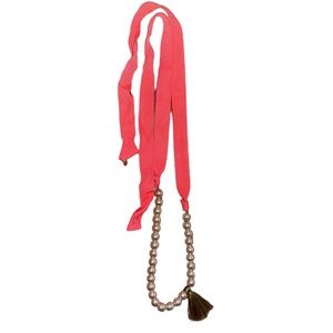 CREWCUTS | Neon Salmon Tie-on Necklace
